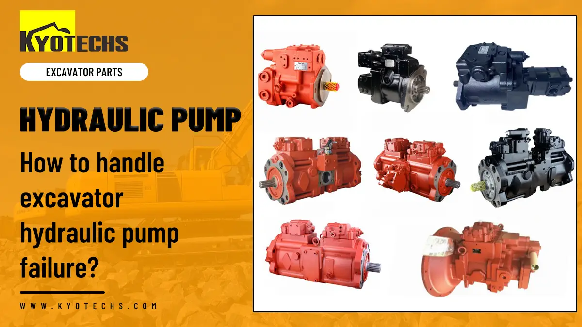 How to handle excavator hydraulic pump failure
