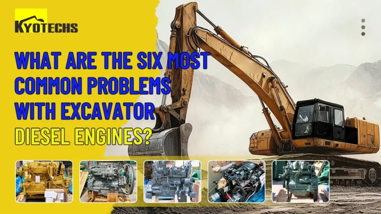 What are the six most common problems with excavator diesel engines?