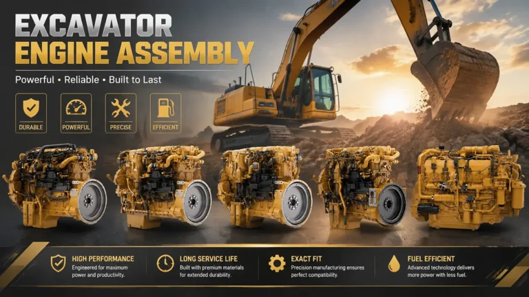 How to maintain an excavator engine and what are some common problems