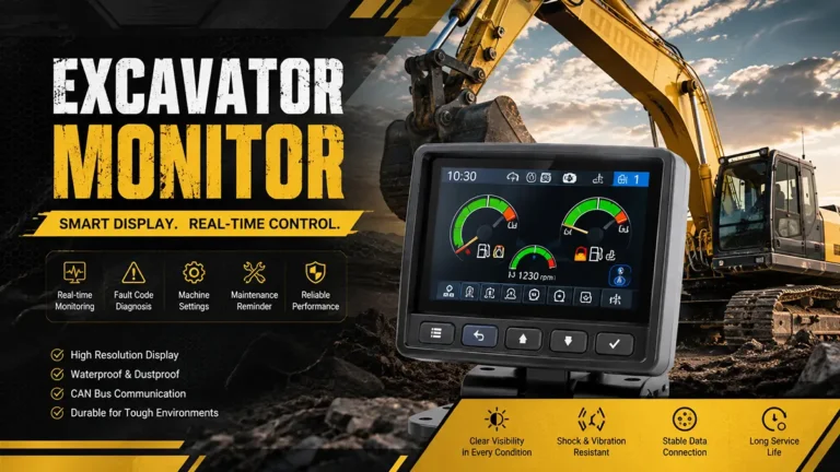 What Are the Functions of the Display in an Excavator
